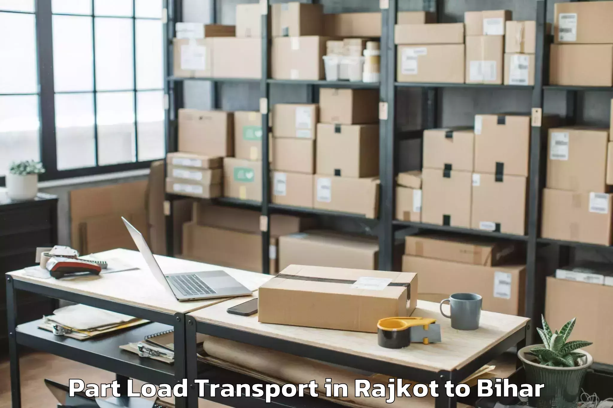 Get Rajkot to Buxar Part Load Transport